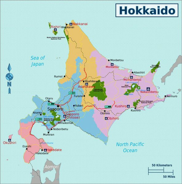 Bản đồ Hokkaido Nhật Bản: Khám phá xứ sở băng tuyết