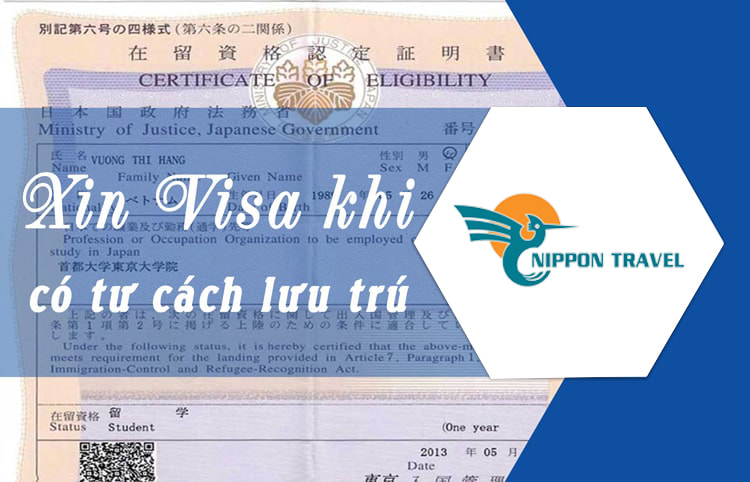 Thủ tục xin visa Nhật sau khi có tư cách lưu trú 2023