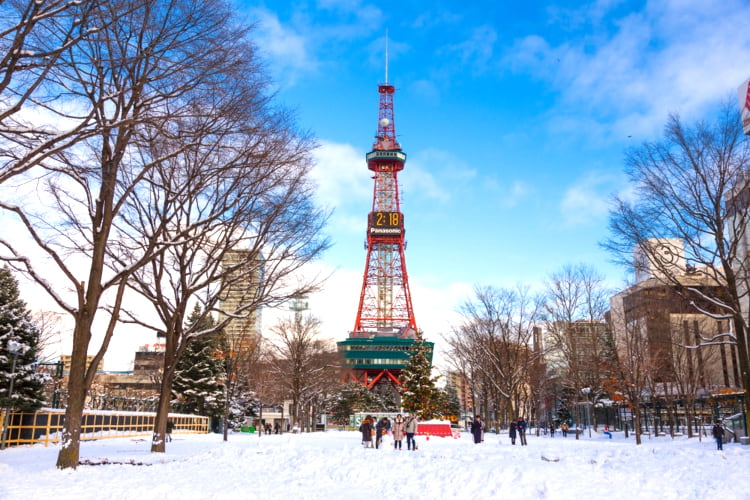 Sapporo TV Tower - mùa đông