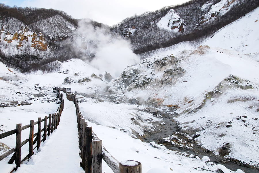 Jigokudani Hell Valley: Thung lũng địa ngục ở Noboribetsu