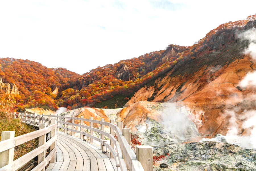 Jigokudani Hell Valley: Thung Lũng địa Ngục ở Noboribetsu