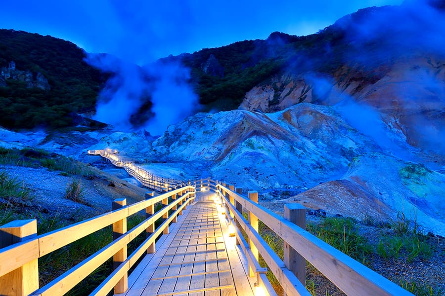 Jigokudani Hell Valley: Thung lũng địa ngục ở Noboribetsu