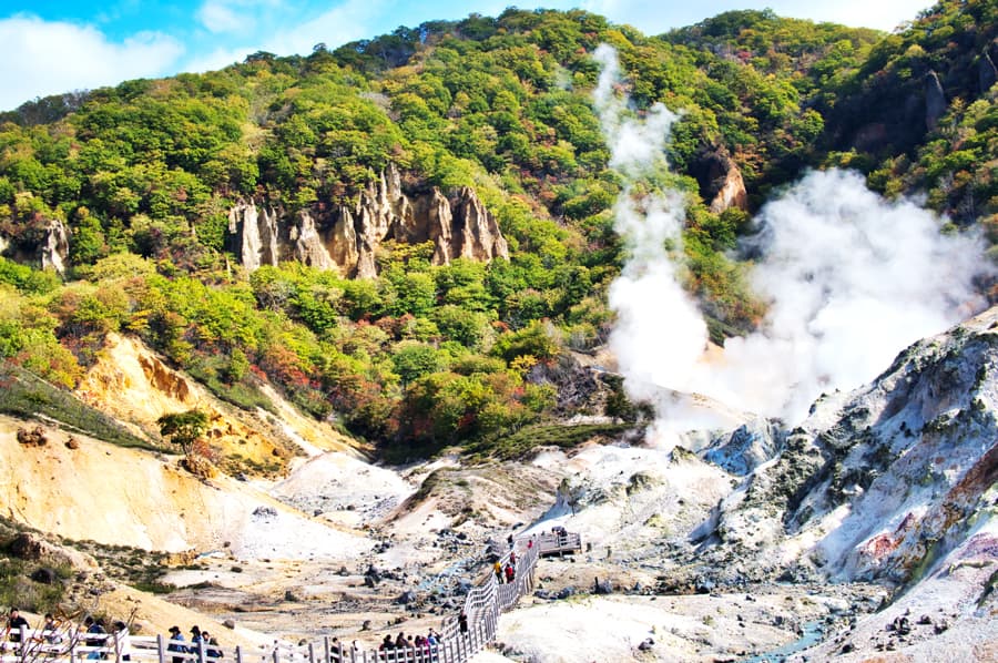 Jigokudani Hell Valley: Thung lũng địa ngục ở Noboribetsu