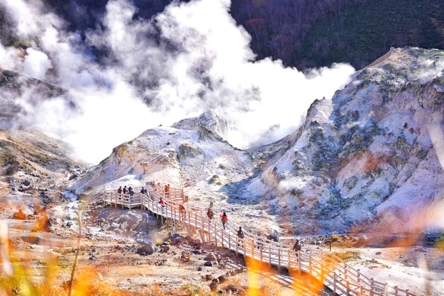 Jigokudani Hell Valley: Thung lũng địa ngục ở Noboribetsu