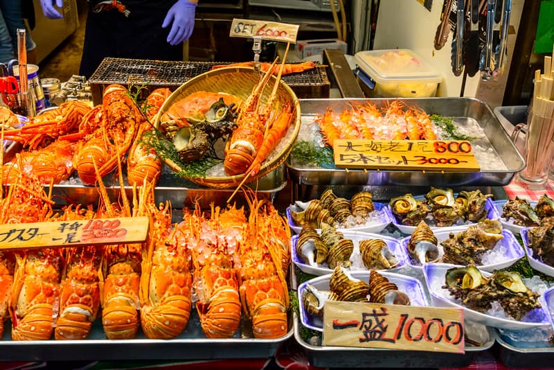 Kuromon Ichiba Market | Tỉnh Osaka Nhật Bản