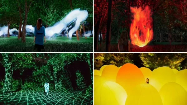 Teamlab Osaka: Xứ sở ánh sáng giữa thiên nhiên tại Osaka