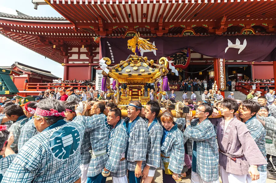 Sanja Matsuri - Lễ hội truyền thống sôi động bậc nhất Tokyo