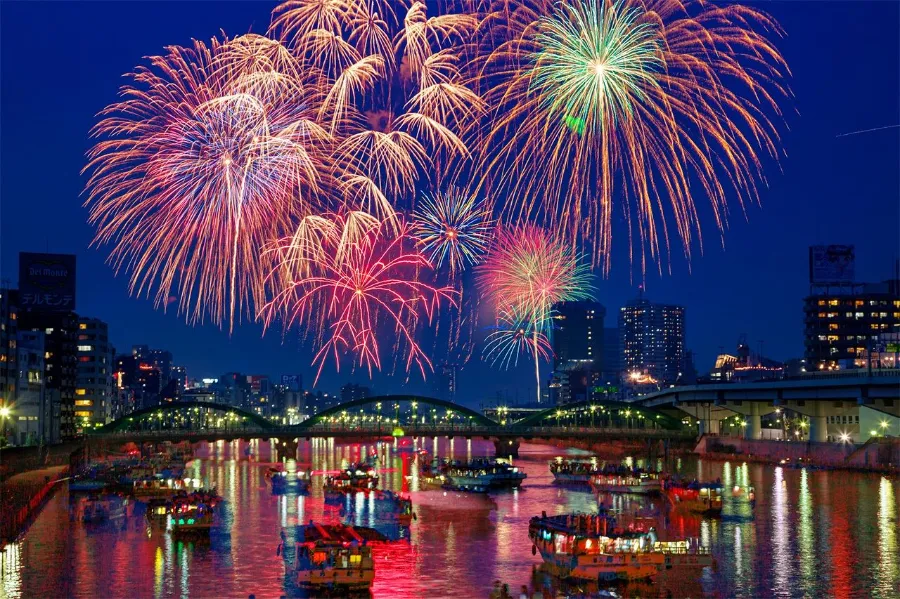 Lễ hội pháo hoa sumidagawa | sumidagawa fireworks festival