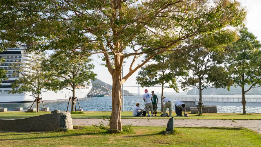 Nagasaki Seaside Park | Công viên ở Nagasaki Nhật Bản