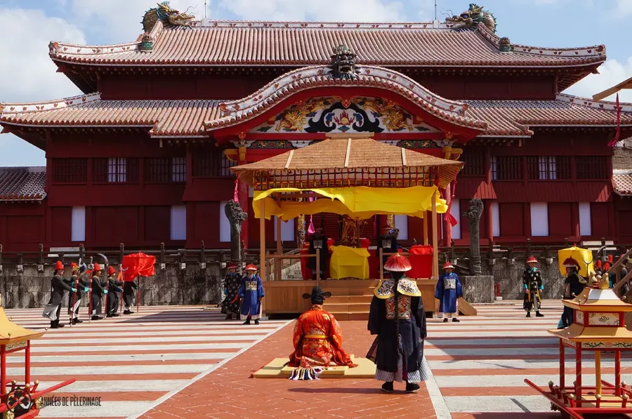 Lễ hội Shurijo Castle ở Naha, Okinawa, Nhật Bản