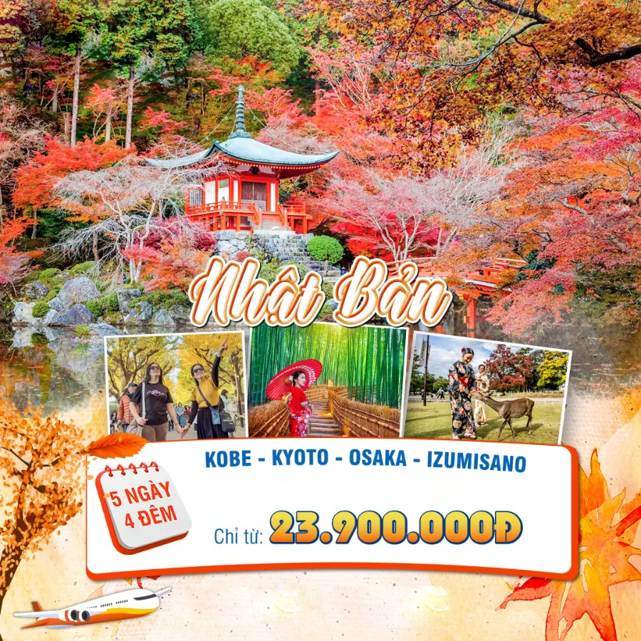 Tour du lịch Kobe - Ưu Đãi Ngập Tràn, Vi vu Nhật Bản
