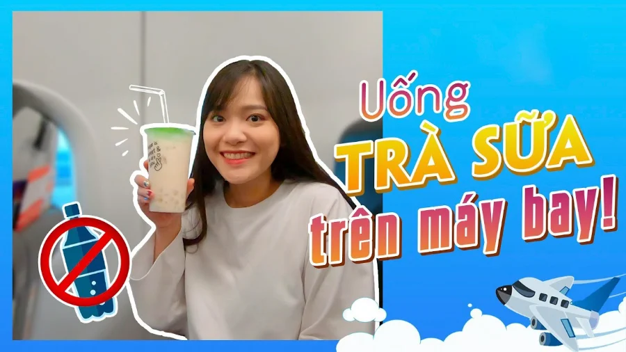 Trà sữa có được mang lên máy bay không