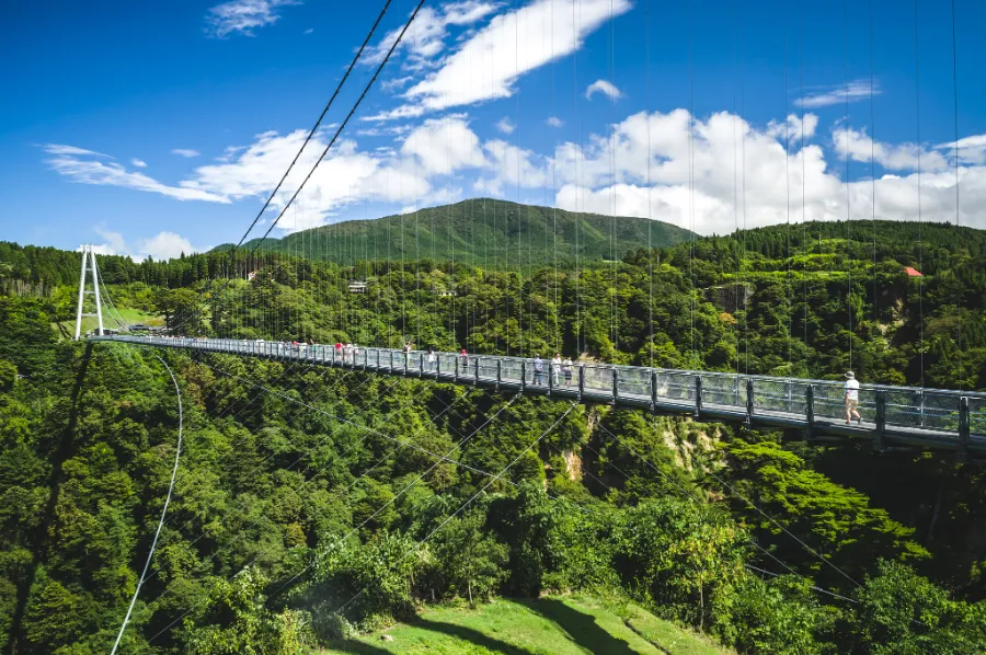 Khám phá 27 vườn hoa đẹp nhất Nhật Bản Cầu kính Kokonoe Yume Otsurihashi | Vườn hoa đẹp nhất Nhật Bản