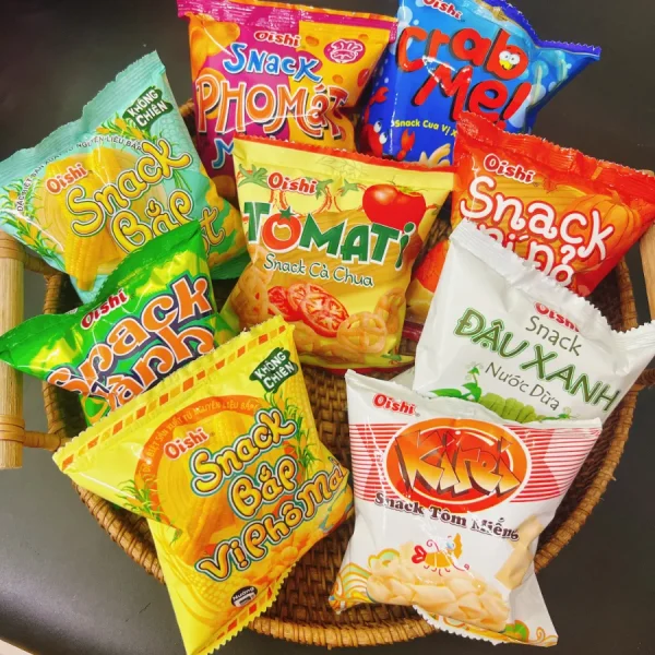 Có được mang bim bim lên máy bay không?