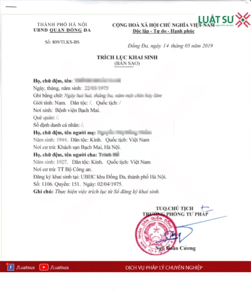 Giấy khai sinh đi máy bay & Những điều cần biết