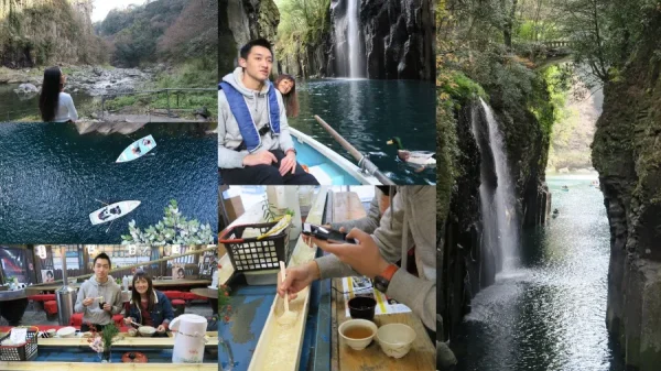 Takachiho Gorge: Chèo thuyền kayak giữa hẻm núi thiêng