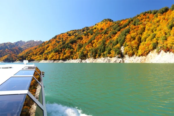 Ngồi tàu ngắm lá đỏ: Trải nghiệm có 1-0-2 tại Kurobe Gorge