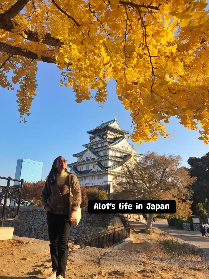 lâu đài Osaka mùa thu