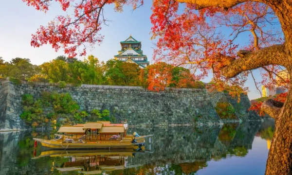 lâu đài Osaka mùa thu
