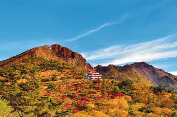 khám phá 11 địa điểm săn lá đỏ muộn Kyushu