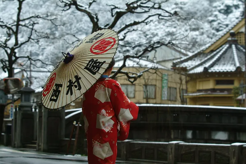 Kinosaki Onsen: Vũ Điệu Yukata Giữa Mùa Tuyết Trắng