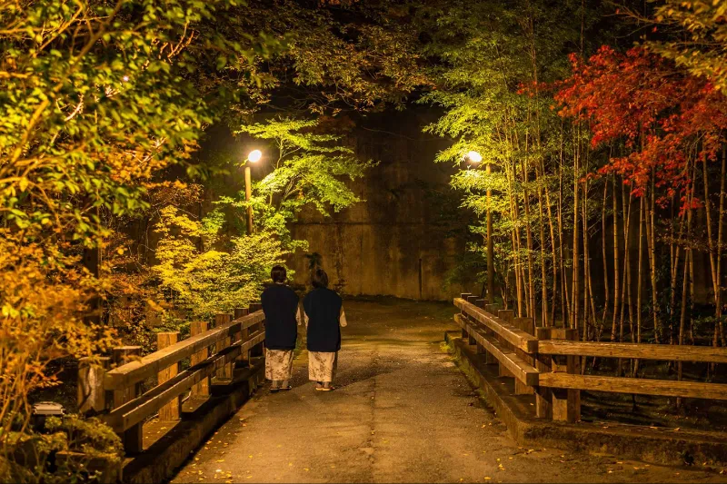Kurokawa Onsen Mùa Đông: Bản Tình Ca Ánh Sáng Và Hơi Ấm Giữa Lòng Kyushu Kurokawa Onsen Mùa Đông