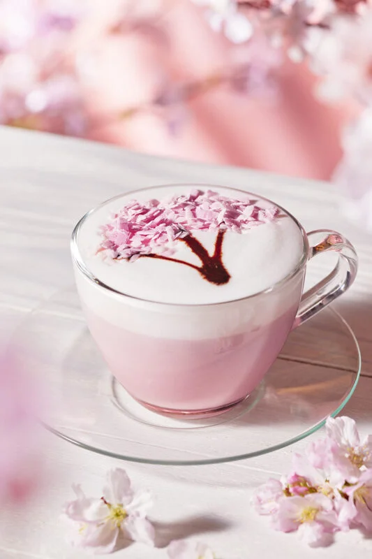 Sakura Latte - Trà sữa hoa anh đào Nhật Bản