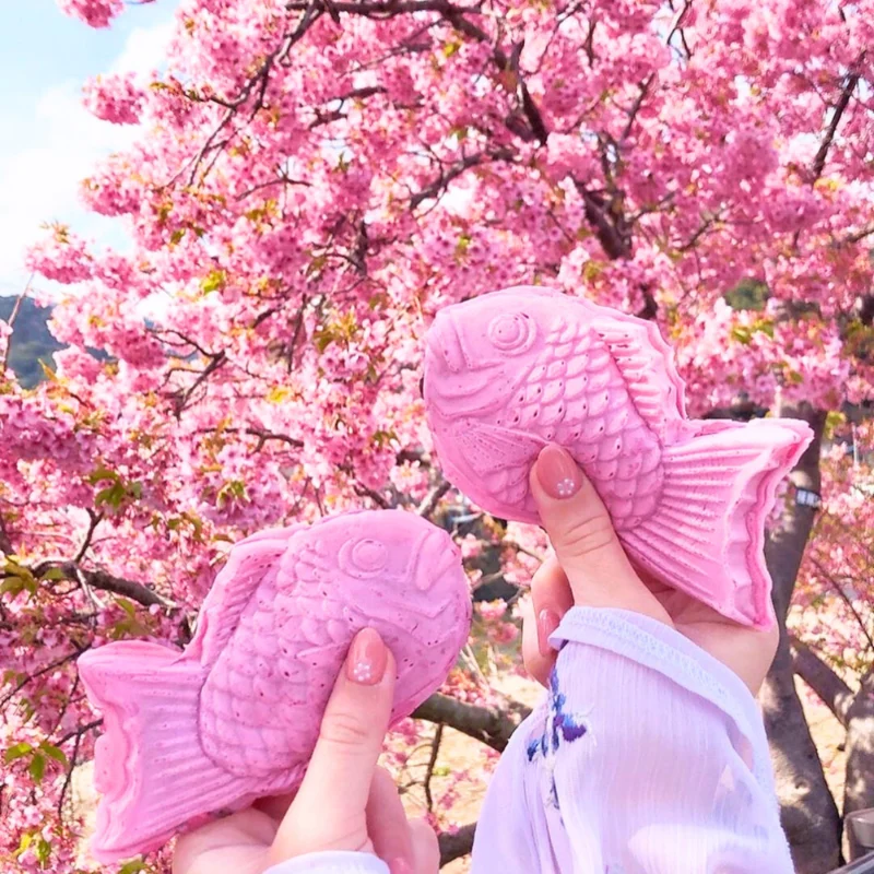 Sakura Taiyaki: Khi chú cá truyền thống khoác áo hồng xuân