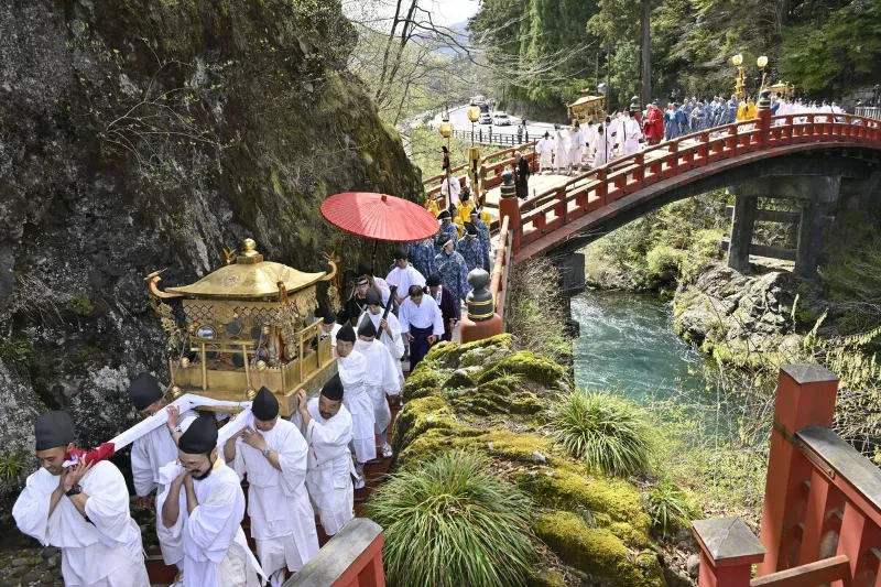 Yayoi Matsuri: Khám phá lễ hội "Cãi vã" rực rỡ sắc hồng tại Nikko