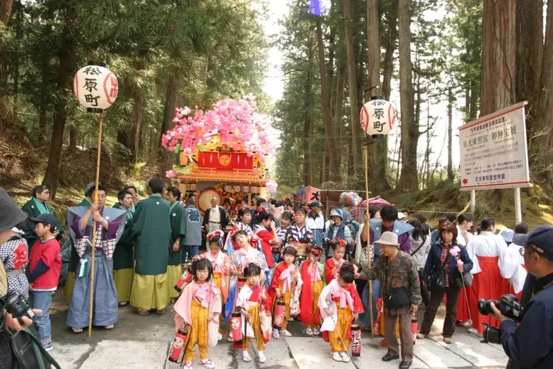 Yayoi Matsuri: Khám phá lễ hội "Cãi vã" rực rỡ sắc hồng tại Nikko