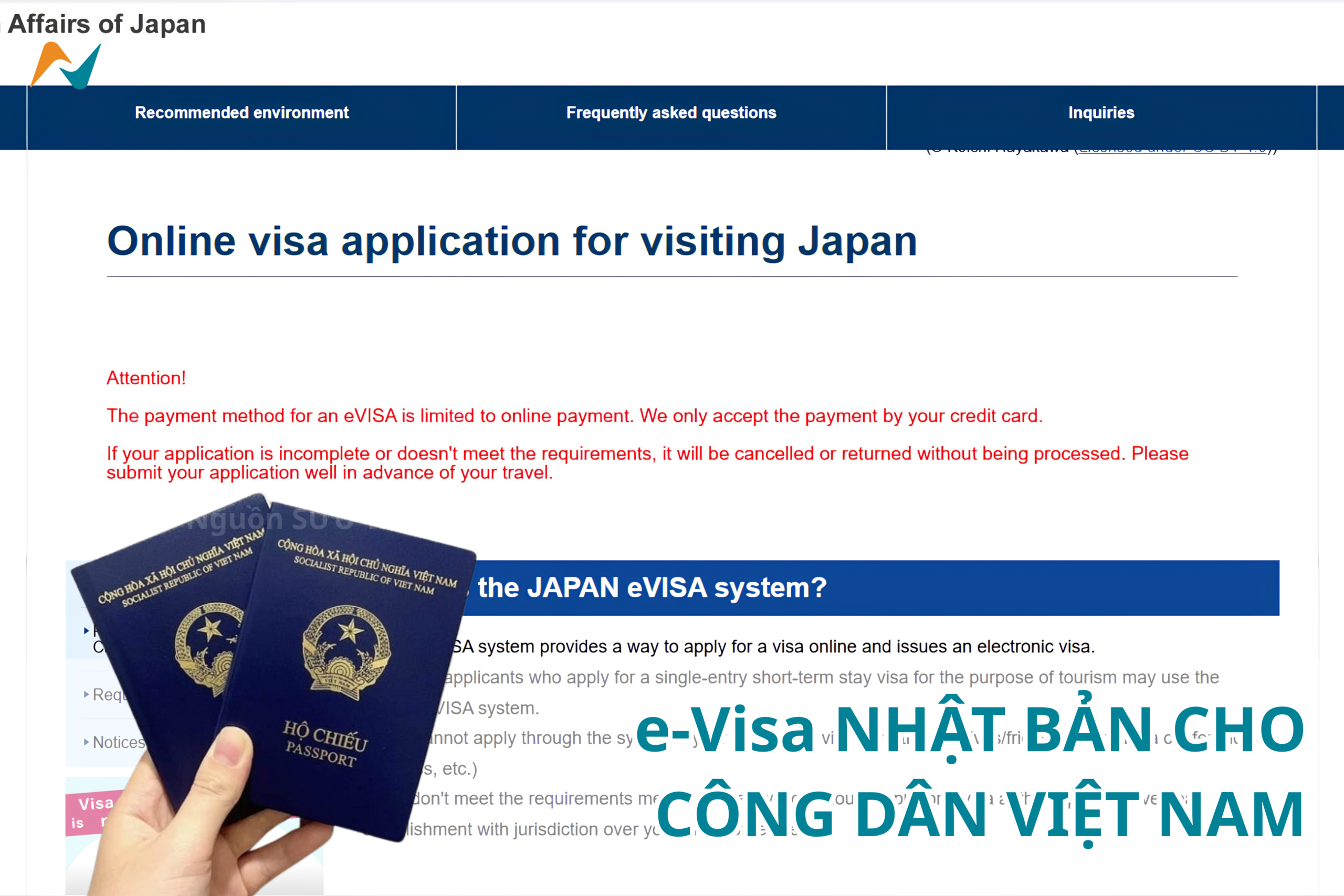 e-Visa Nhật Bản
